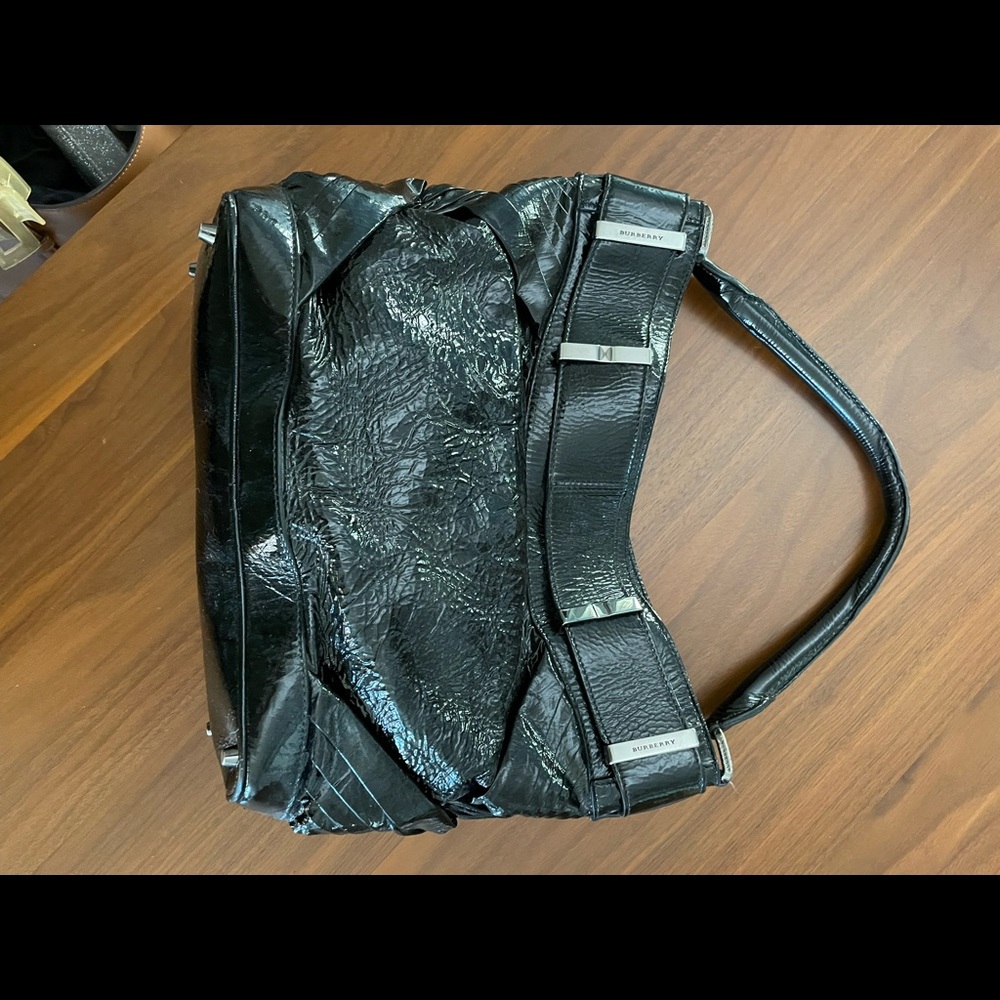COPY - Burberry - Black Patent Leather Bag - Picture 4 of 8